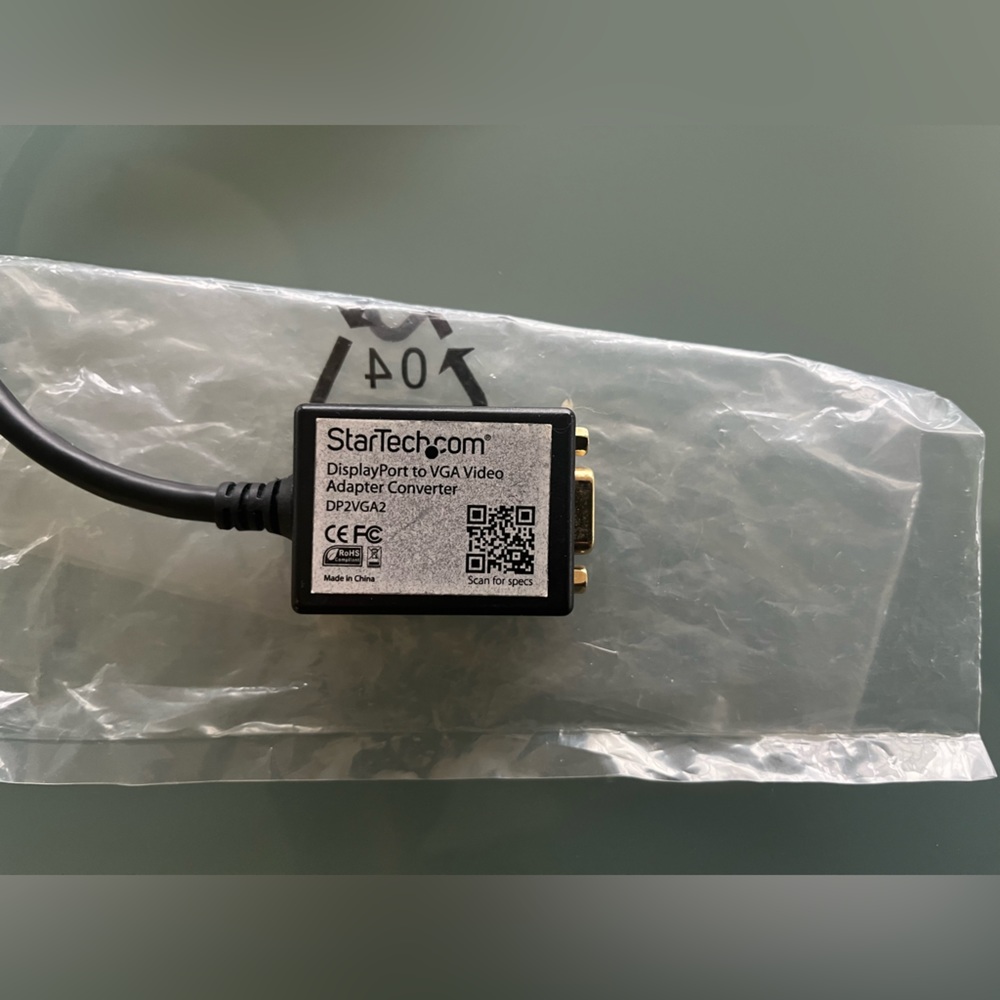 NEW StarTech DP2VGA2 Displayport To VGA Video Converter for Computer TV Monitor